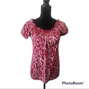 🌟 Carol Rose, Red/White S/S Shirt